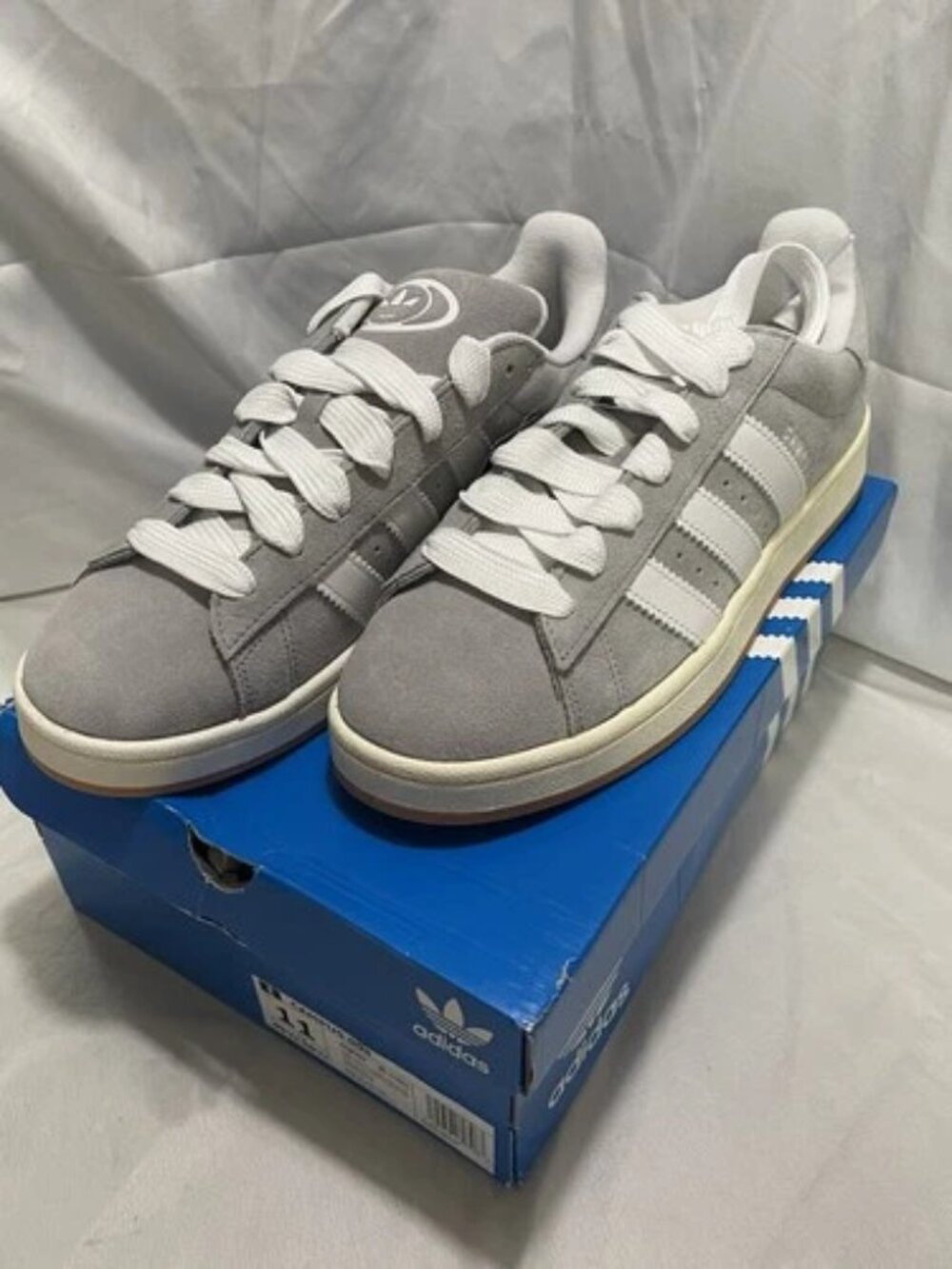 Adidas Campus 00s Gray White Suede Gum Sole Sneakers Mens Size 11 NIB